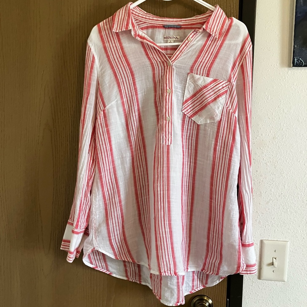 Large light linen shirt